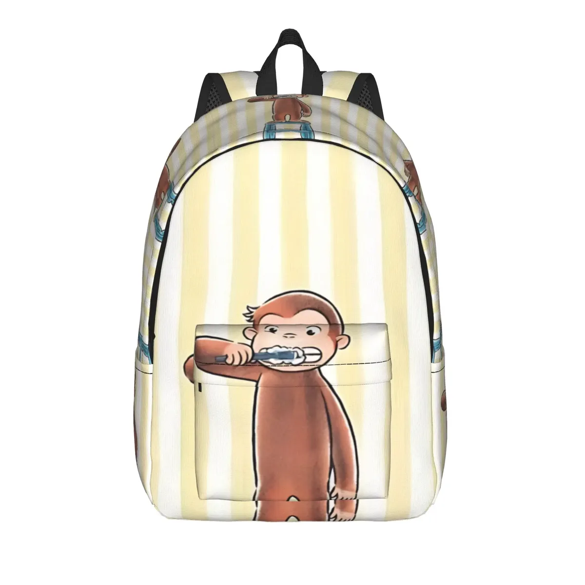 sac à dos curious george dessert activity stickers, sacs à dos de voyage pour filles, sacs d'école kawaii, grand sac à dos de créateur