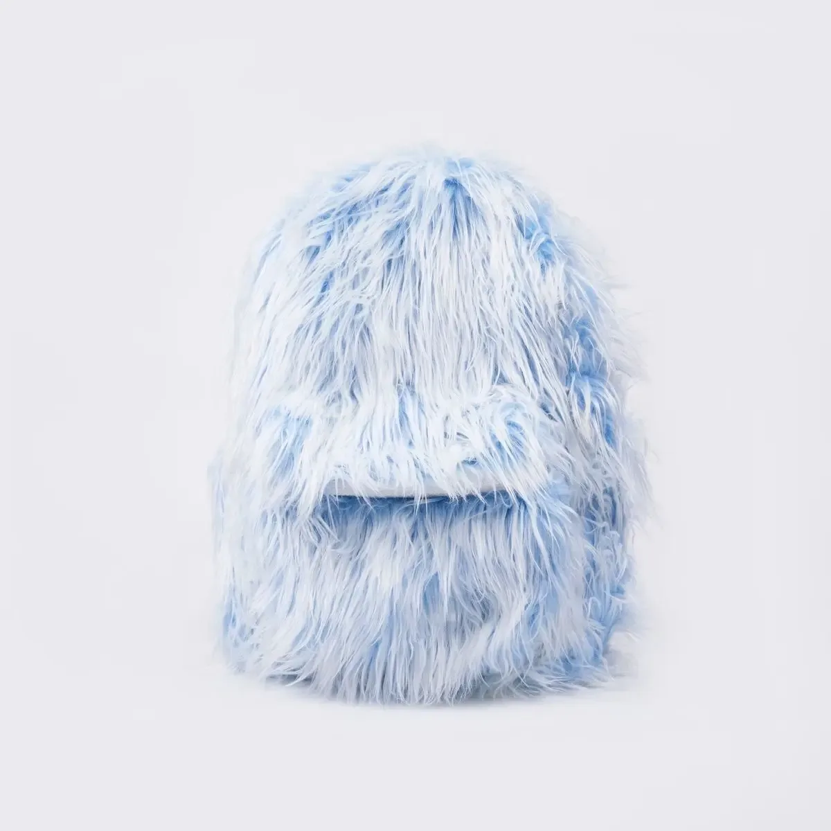 sac à dos en peluche blanc et bleu pour homme et femme, monstre de neige, glace, mode populaire, street hip hop, y2k, outdoor
