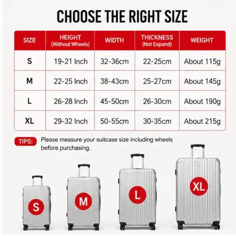 housse de protection pour valise de voyage, housse anti-poussière pour valise à roulettes, accessoires de voyage, organisateur de bagages, multicolore