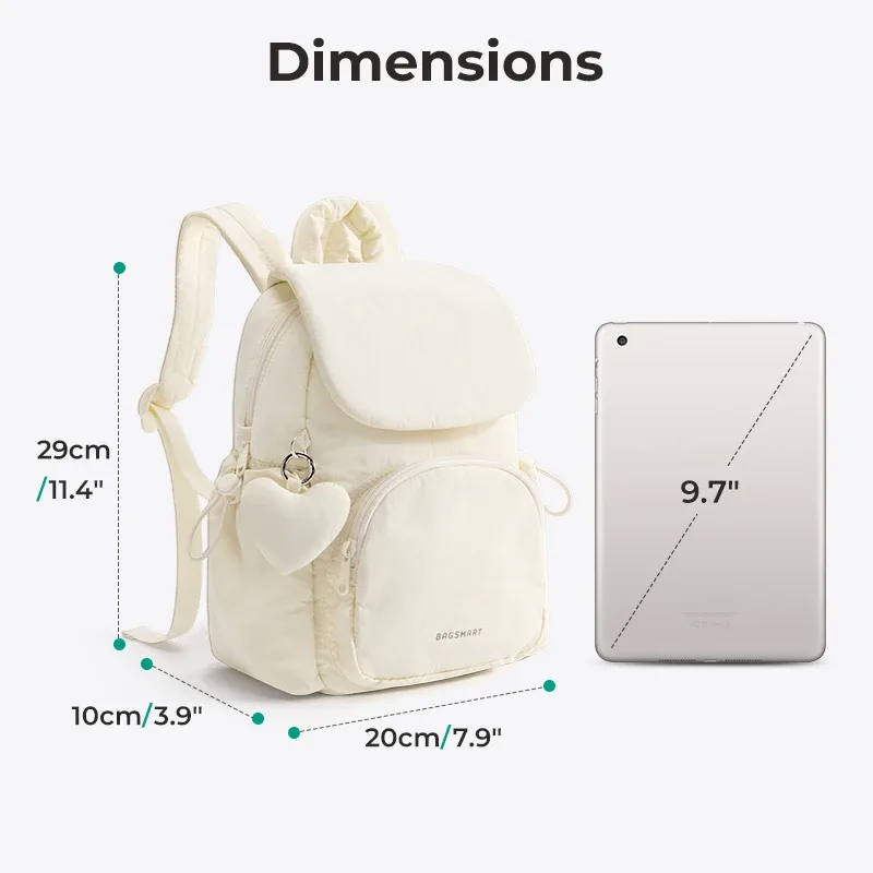 bagsmart mignon sac à dos mini femmes sac à dos décontracté couleur unie cartable pour adolescentes léger portable sac casual
