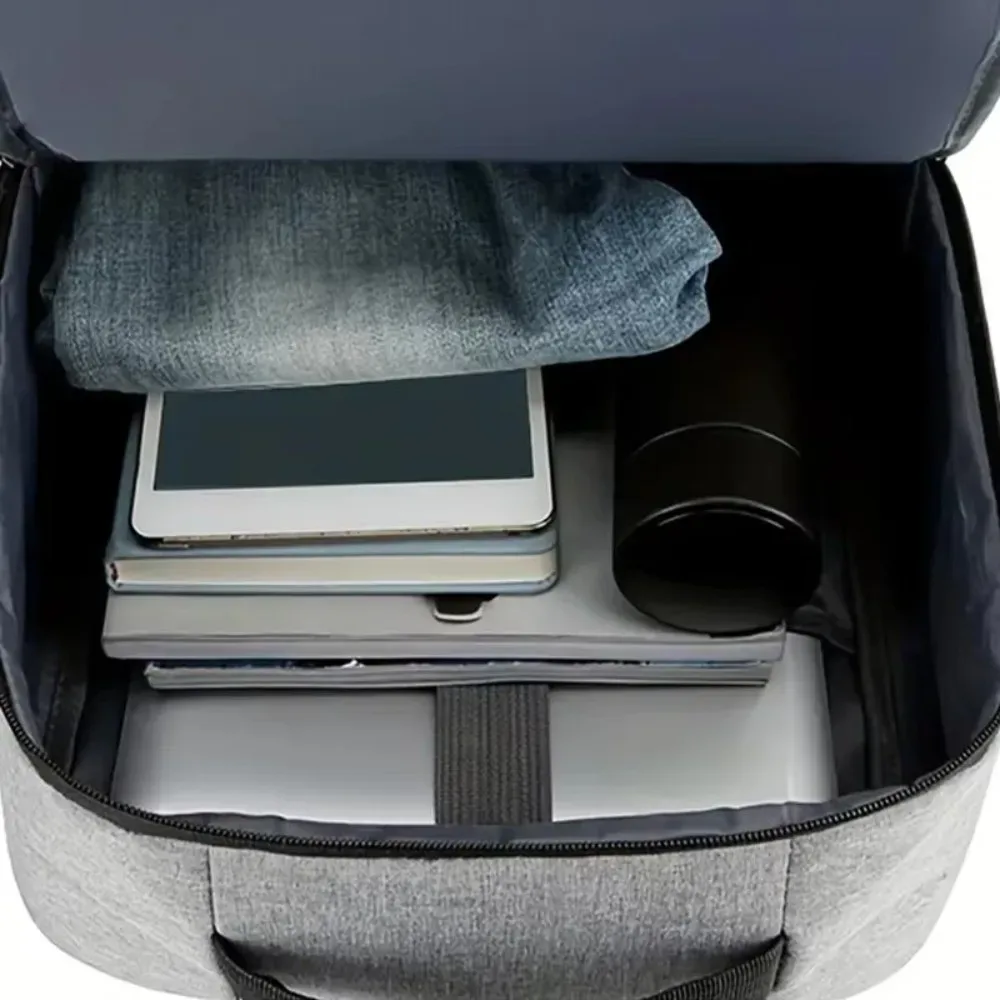 sac à dos d'affaires étanche durable, port usb, sac à dos de voyage de grande capacité, cartable à plusieurs compartiments