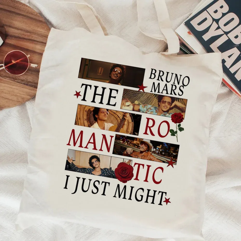 sac fourre-tout bruno mars y2k personnalisable, sacs en tissu pour le shopping, les courses, femme