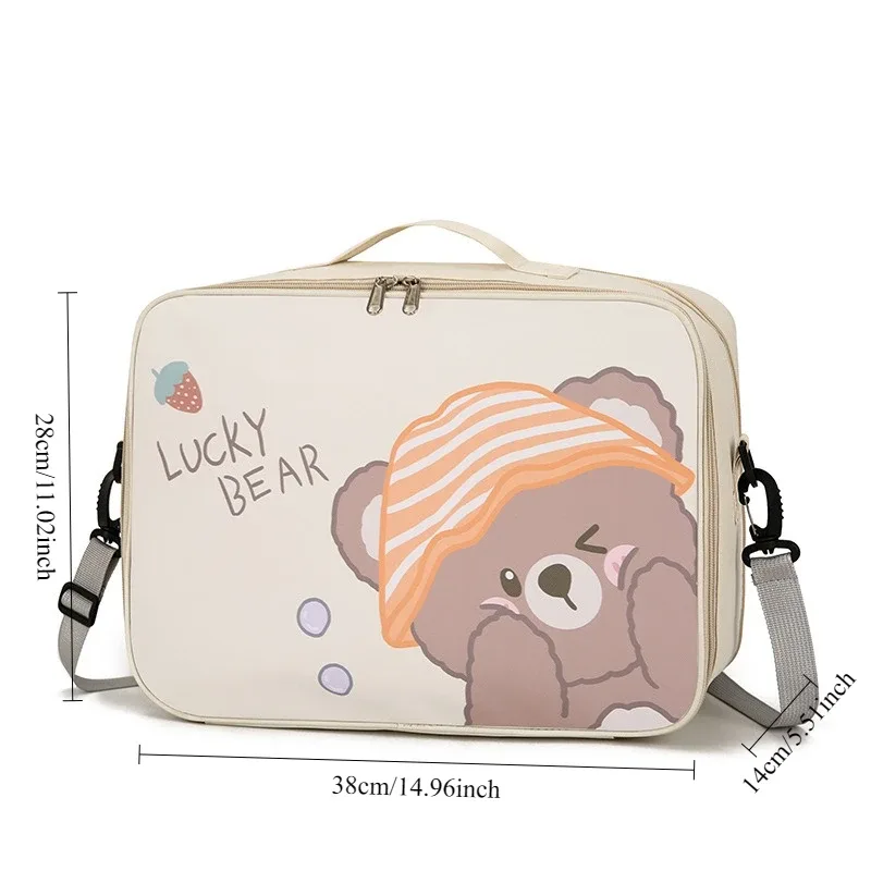 sac de rangement pour voyage court, sac organisateur de vêtements, sac à bandoulière, grande capacité, bagage portable, sac de voyage