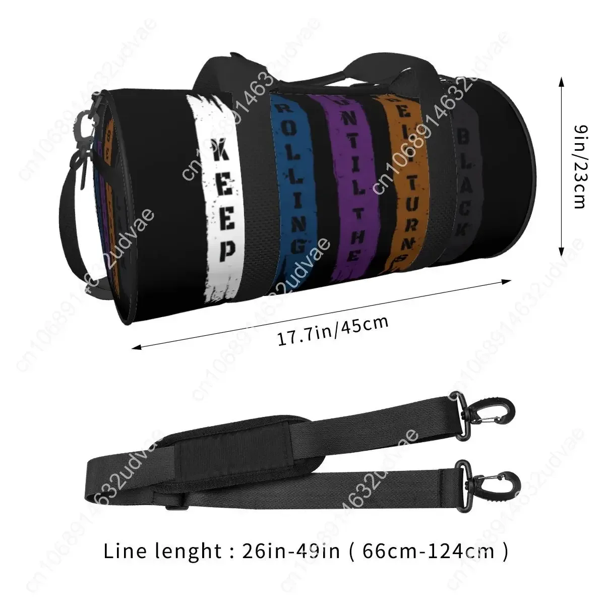 sac de sport de jiu-jitsu brésilien, sac de voyage pour arts martiaux, sacs de sport pour hommes et femmes, imprimé, grande capacité, sac de fitness amusant, sacs à main en oxford