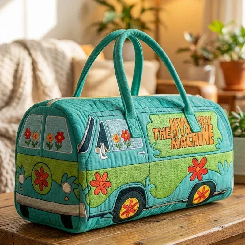 sac voyage polyester fleurs paix jaune blanc vert voyage week end sport camping randonnée polyvalent