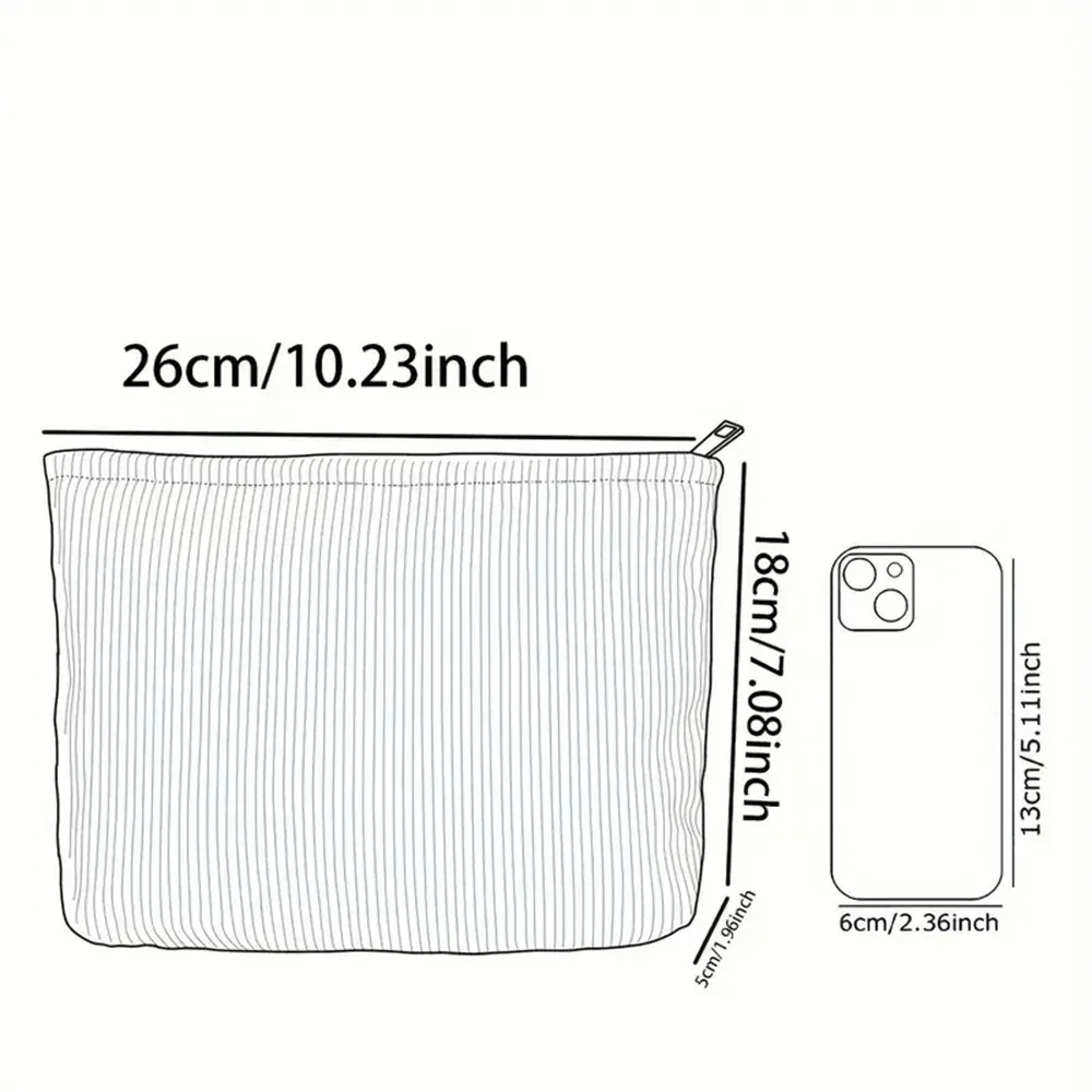 sacs à cosmétiques motif branche oiseau, trousse de maquillage pour femmes, sac de rangement de cosmétiques en velours côtelé, trousse de toilette portable pour les déplacements et les déplacements, 1 pièce