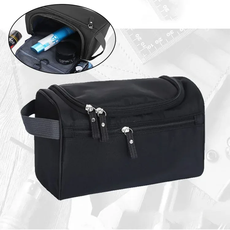 trousse de maquillage en poudre lavante pour hommes et femmes, trousse de toilette de voyage, sacs à cosmétiques, sac à main à fermeture éclair, trousse de maquillage, évaluation à imprimé crâne, crochet, 2023