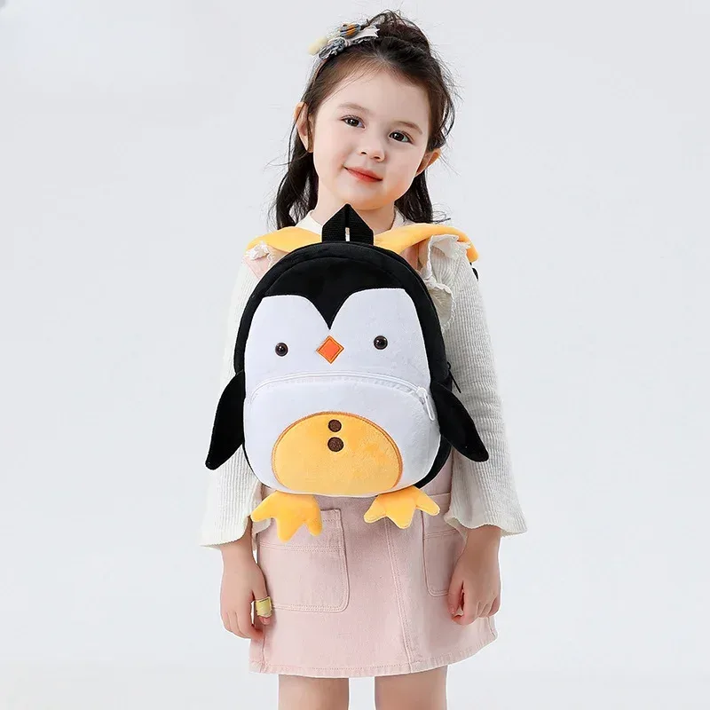 sac à dos créatif en peluche pour enfant, observateur, mignon, animal de dessin animé