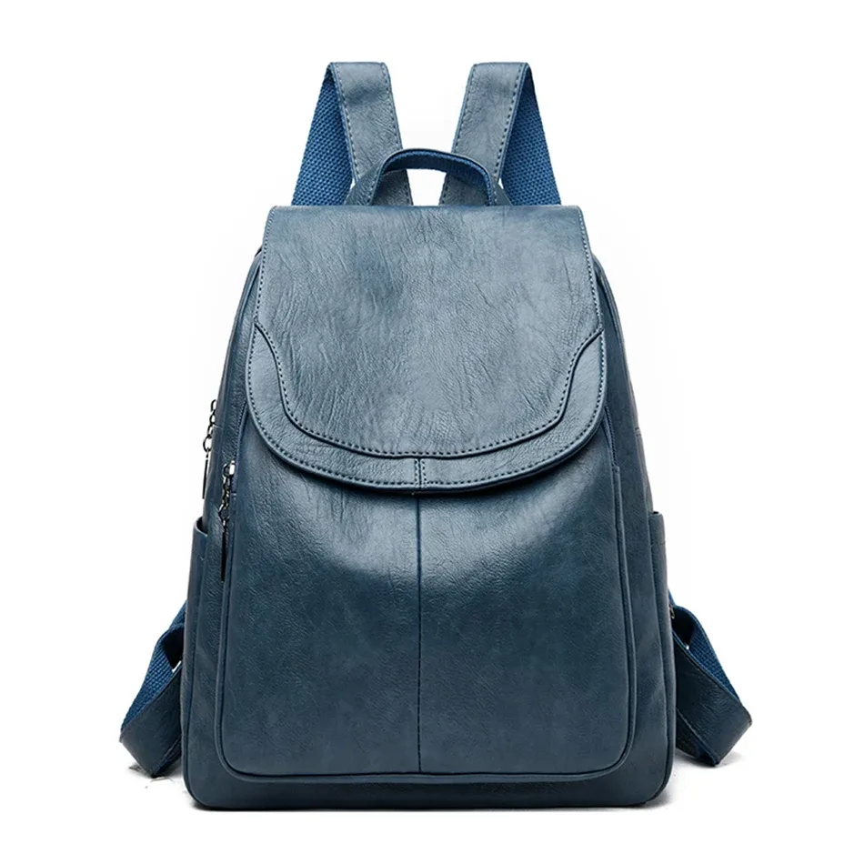 sac à dos en cuir de grande capacité pour femmes, sac d'école vintage de bonne qualité, sac à dos de voyage pour dames