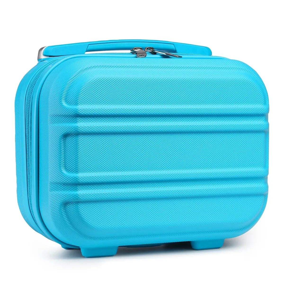kono valise maquillage 12 pouces organisateur beauté, trousse de maquillage rigide avec compartiments pour cosmétiques, pinceaux et produits de soin