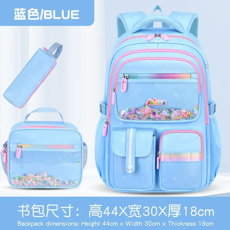 sac à dos décontracté pour fille 2026 avec compartiment repas et trousse, pour collégienne, grande capacité, léger, imperméable, mochilas