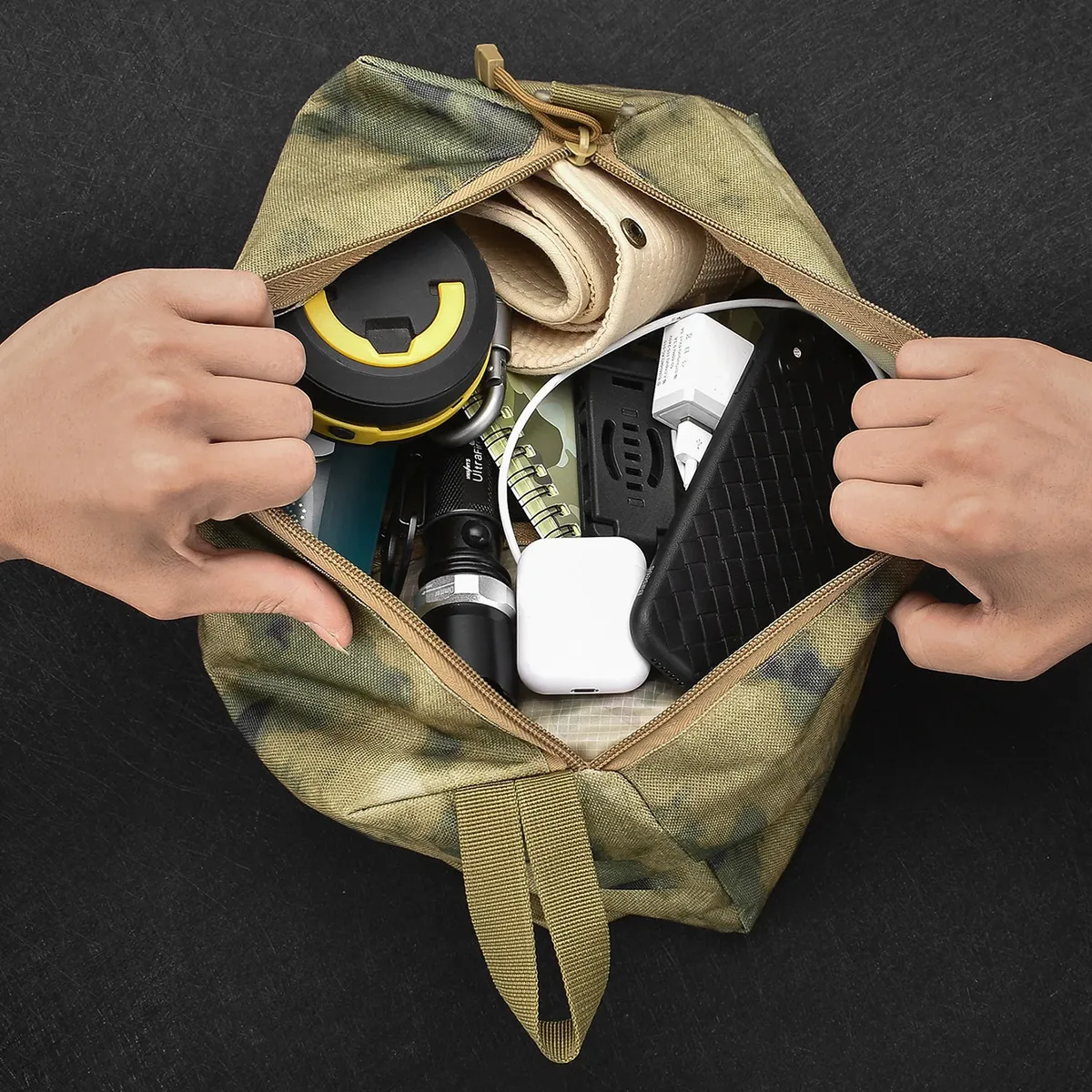 sac banane tactique multifonctionnel d'extérieur, tissu oxford 600d, organisateur de sport militaire, pochette étanche, sac de rangement de voyage pour hommes