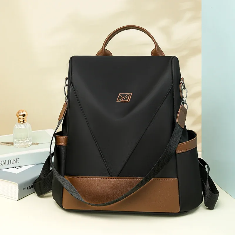 sac à dos antivol pour femmes, sac à dos en nylon imperméable, grande capacité, sac à bandoulière de voyage décontracté, sac à dos quotidien pour dames, nouvelle mode