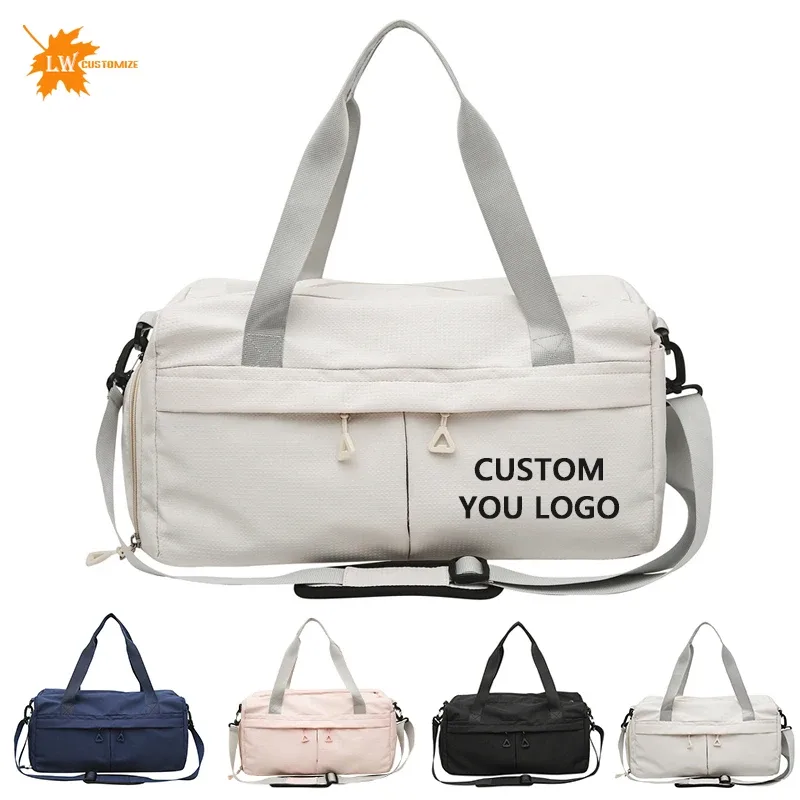 Sac de sport étanche personnalisé avec logo imprimé, sac de natation portable, sac de yoga, sac de week-end, bagage personnalisé
