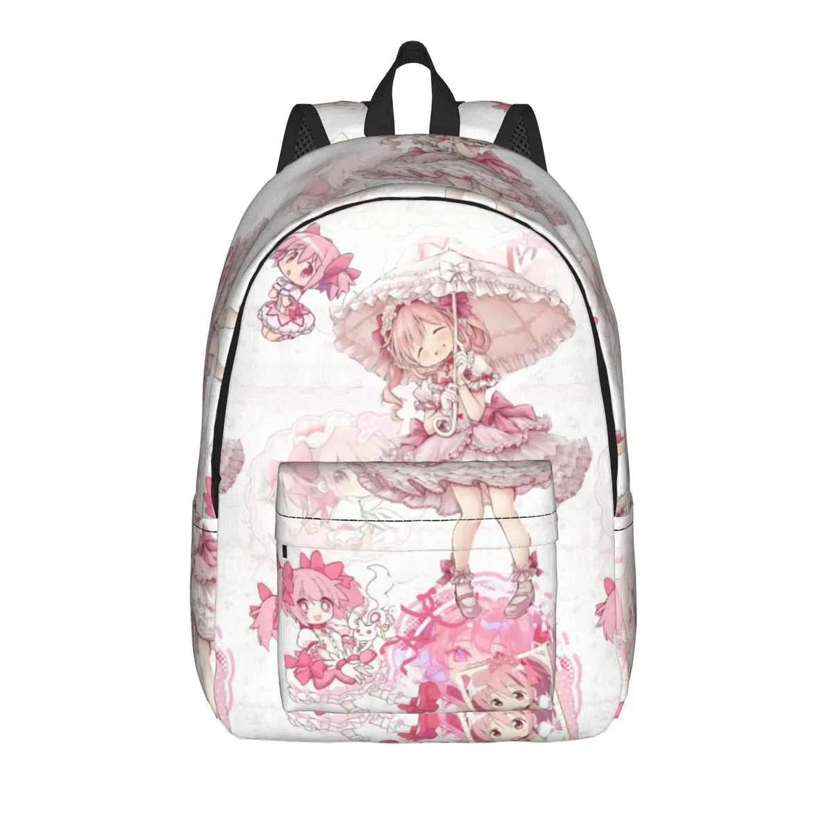 sac à dos homura puella magi madoka magica anime pour étudiants, randonnée, voyage, kyubey, pour hommes et femmes, sacs en toile pour ordinateur portable