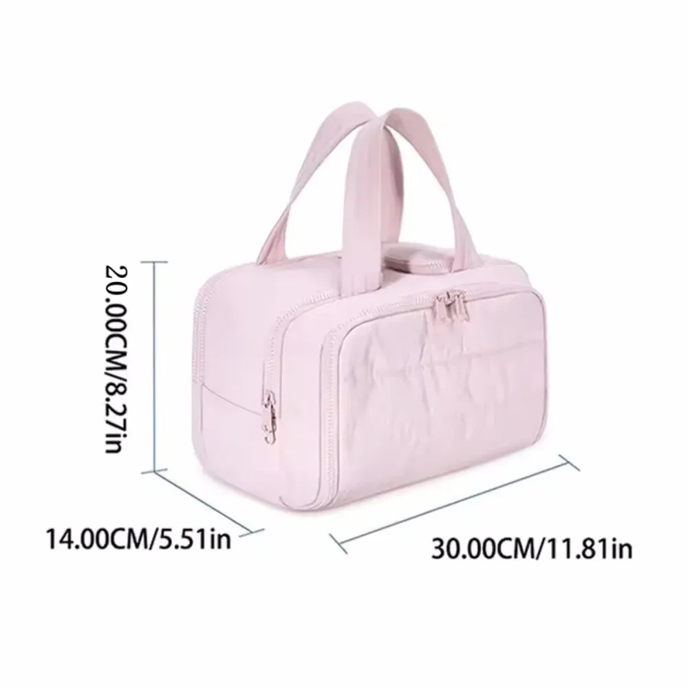grande trousse de toilette femme grande capacité, sac de voyage imperméable pour cosmétiques, maquillage et articles de toilette, organisateur de douche avec compartiments