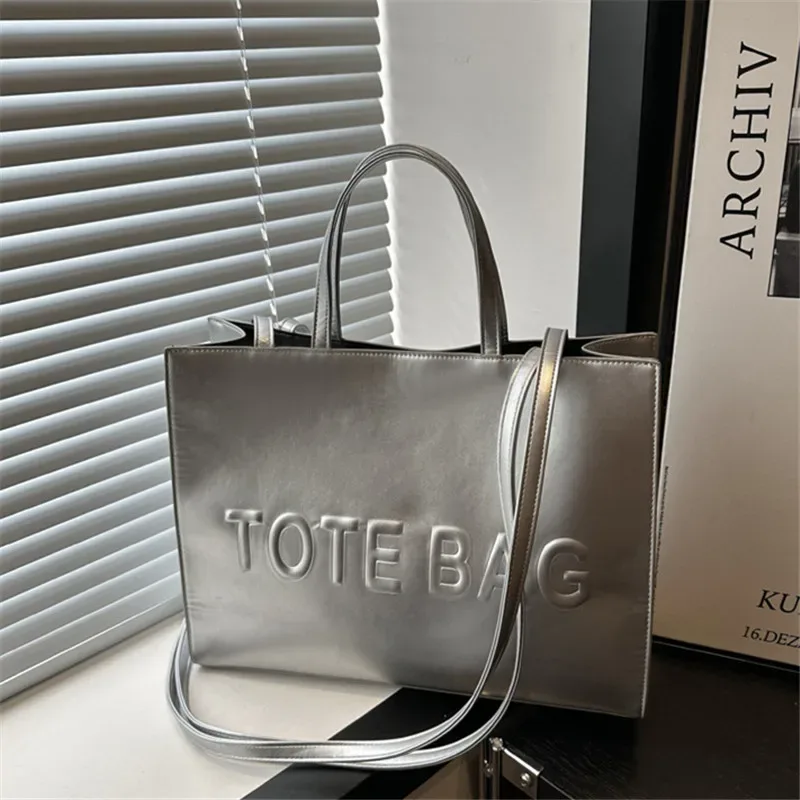 sacs fourre-tout vintage simples en cuir pu pour femmes, sacs à bandoulière simples à la mode décontractée, sac à main pour le travail et le shopping