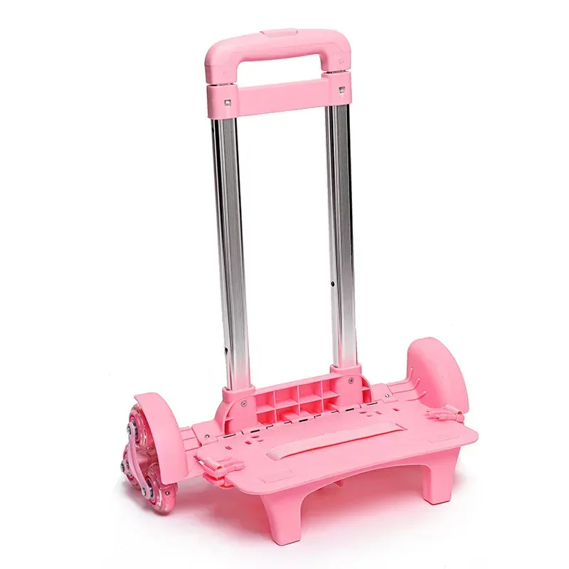 Chariot pour enfants pour sac à dos et sac d'école bagages pour enfants 2/6 roues tige extensible Chariot de chariot haute fonction