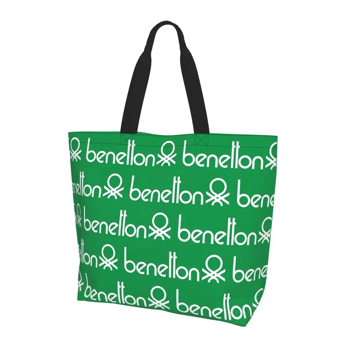 united colors of benetton sac fourre-tout en toile de grande capacité, sac à bandoulière, sac à provisions pour femmes