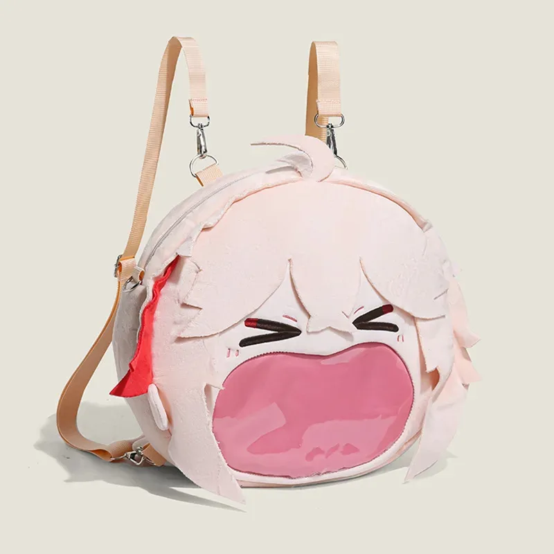 genshin impact wanderer raiden shogun kaedehara kazuha dessin animé itabag anime sac à dos cadeaux de vacances pour amis