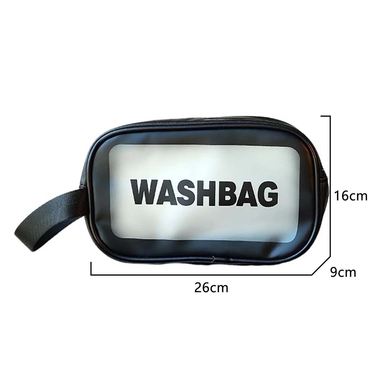sac de toilette portable en pu pour femmes et hommes, sac de maquillage transparent imperméable, organiseur de toilette pour accessoires