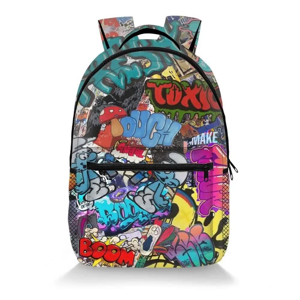 sac à dos hip hop populaire pour étudiants, sac à dos coloré à géométrie colorée, impression 3d, oxford, imperméable, pour garçons/filles, sacs à dos de voyage