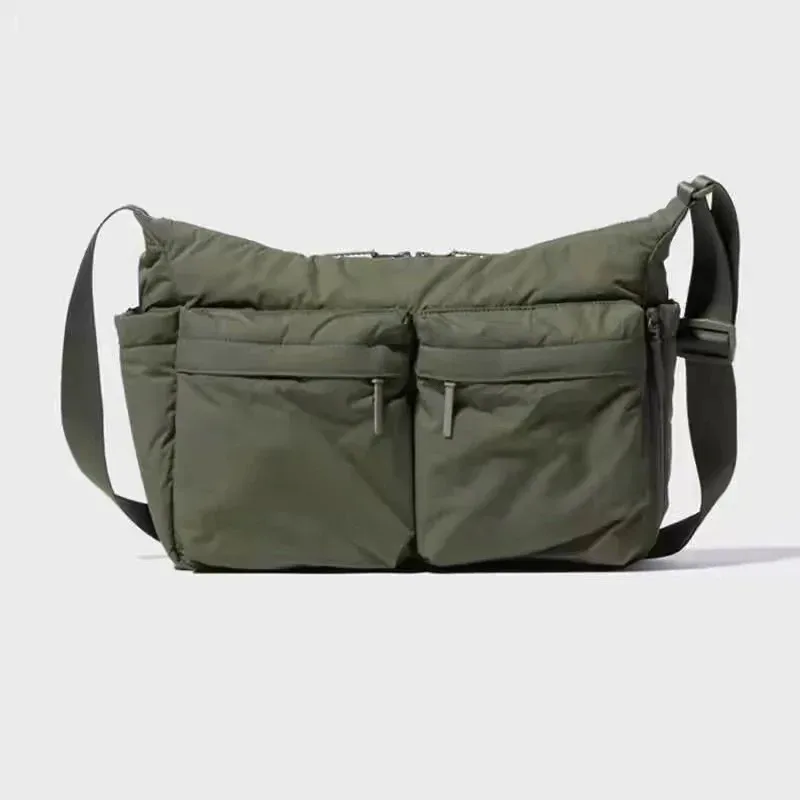sac messager décontracté épais de qualité supérieure, sac à bandoulière simple, sac pour ordinateur portable de grande capacité, sac de sport multi-poches pour hommes et femmes
