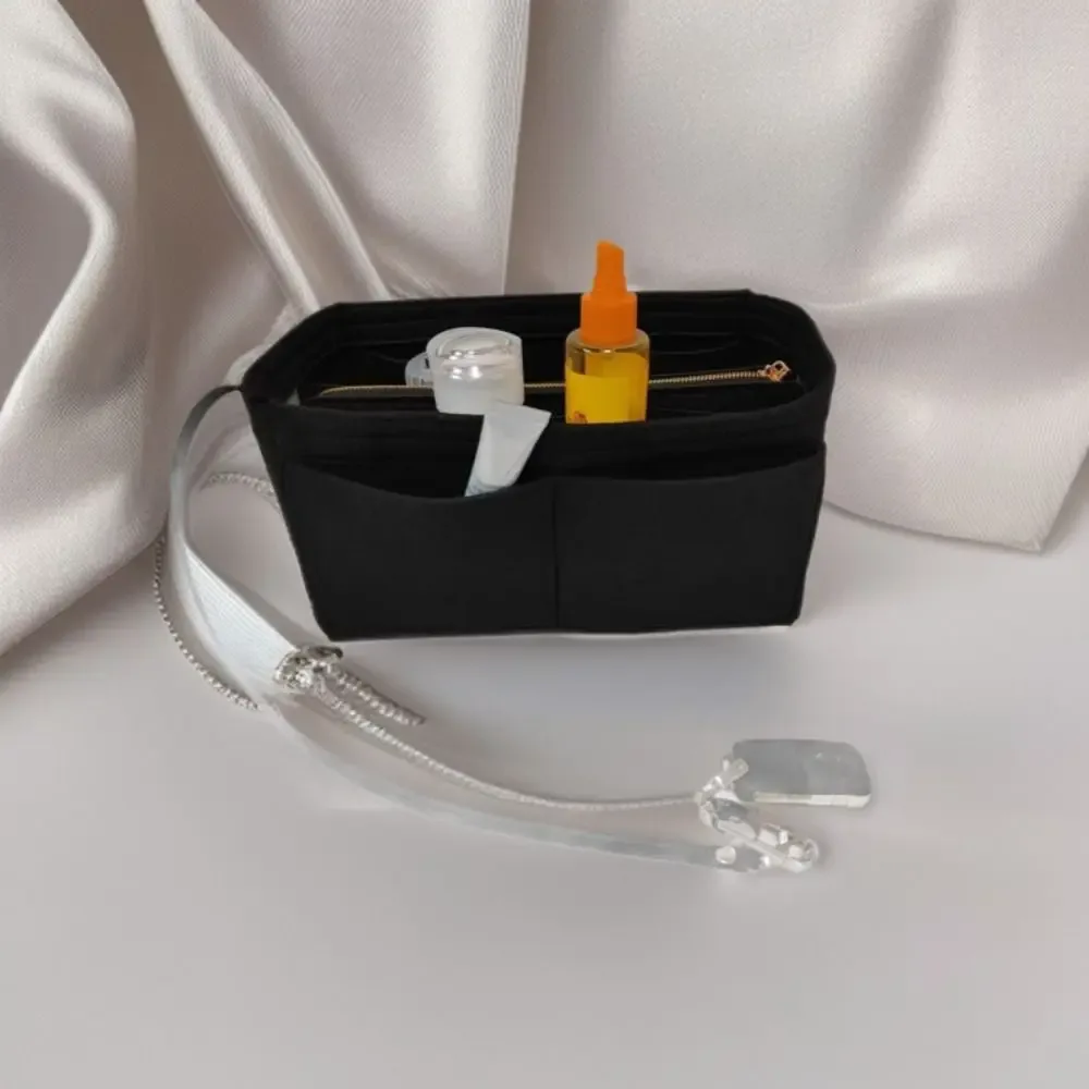 sac à main léger, organisateur de cosmétiques, conteneur de toilette en feutre, sacs de rangement, pochette de rangement multifonctionnelle pour l'extérieur
