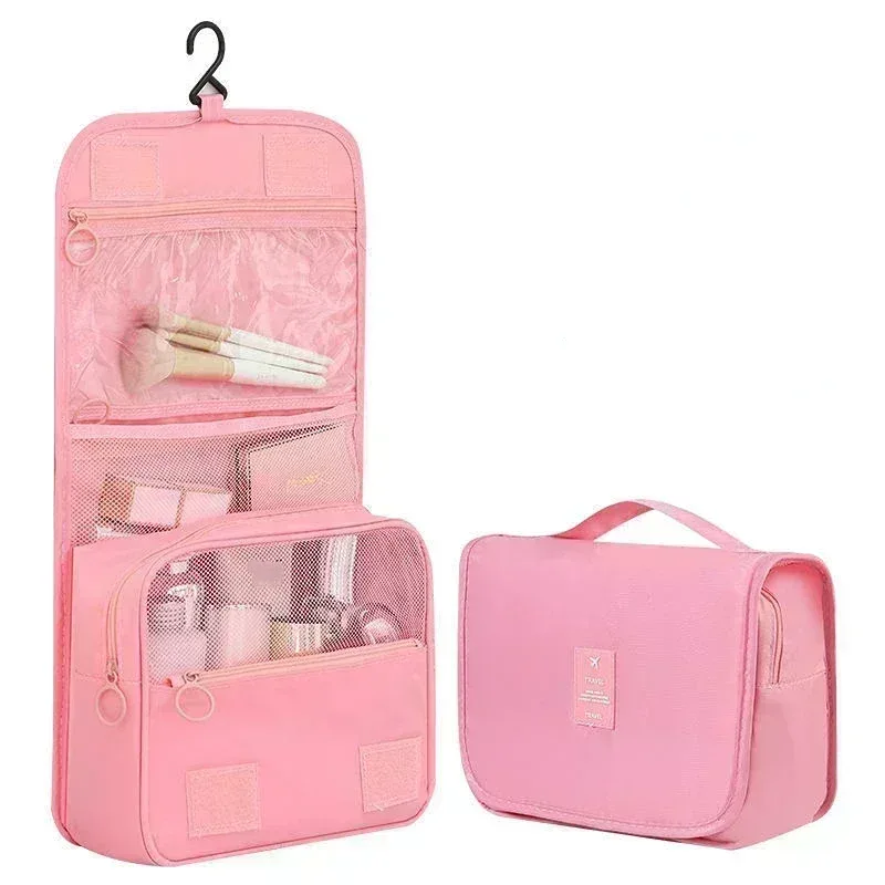 sacs de maquillage pour femmes de haute qualité, sac à cosmétiques de voyage, organisateur de produits de toilette, rangement étanche, sac de lavage suspendu pour salle de bain