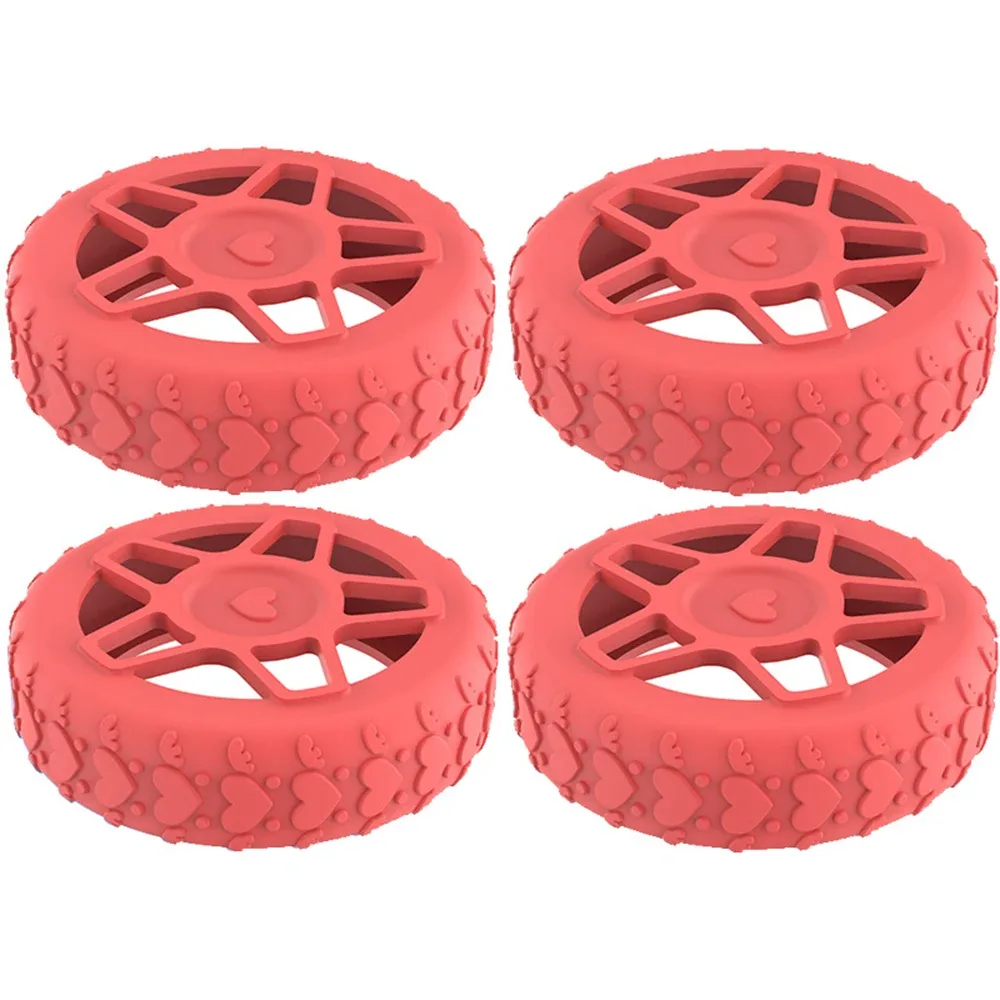 étui de protection de roue de valise en silicone, 4 pièces, avec roulette silencieuse et résistante aux chocs, pour bagages de voyage, réduit le bruit, housse de roulettes de boîte de chariot
