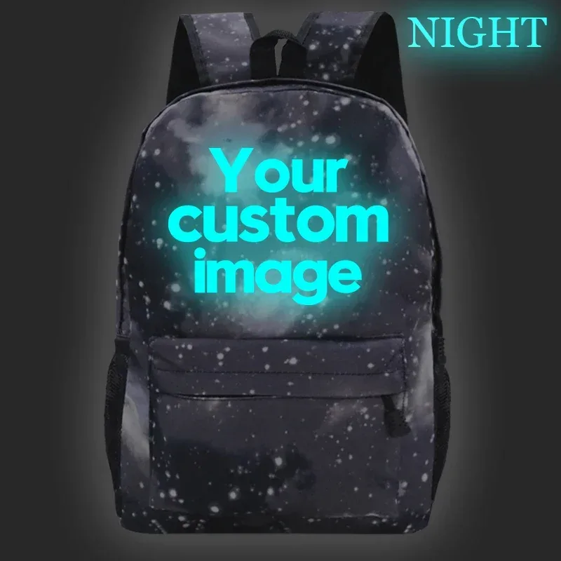 sac dos nylon unisexe motifs galactiques bleu rose gris noir scolaire voyage adolescents compartiment ordinateur poche téléphone