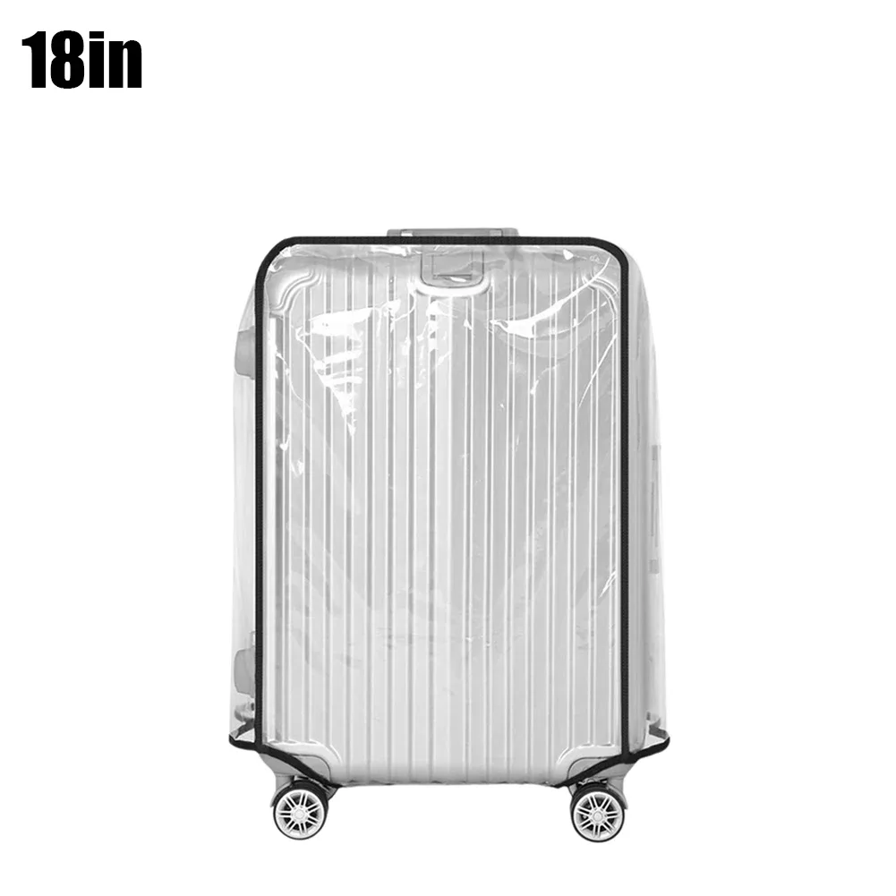 housse de protection transparente pour valise de 18 à 30 pouces, protection transparente pour bagages de voyage, accessoires de voyage en pvc imperméables pour valises à roulettes