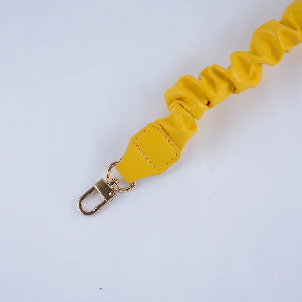 nouveau sac froissé en cuir bretelles plissées courtes longues plis poignées épaule sous les bras sangle remplacements sac à bandoulière accessoires
