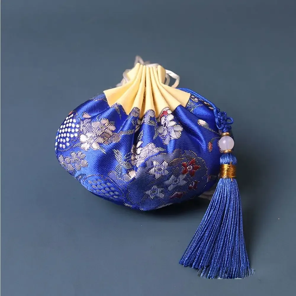 poudres de style chinois pour femmes, sac à main vauxhall africet, sac de rangement de bijoux à pampilles, gril de broderie multicolore, proximité, wstring