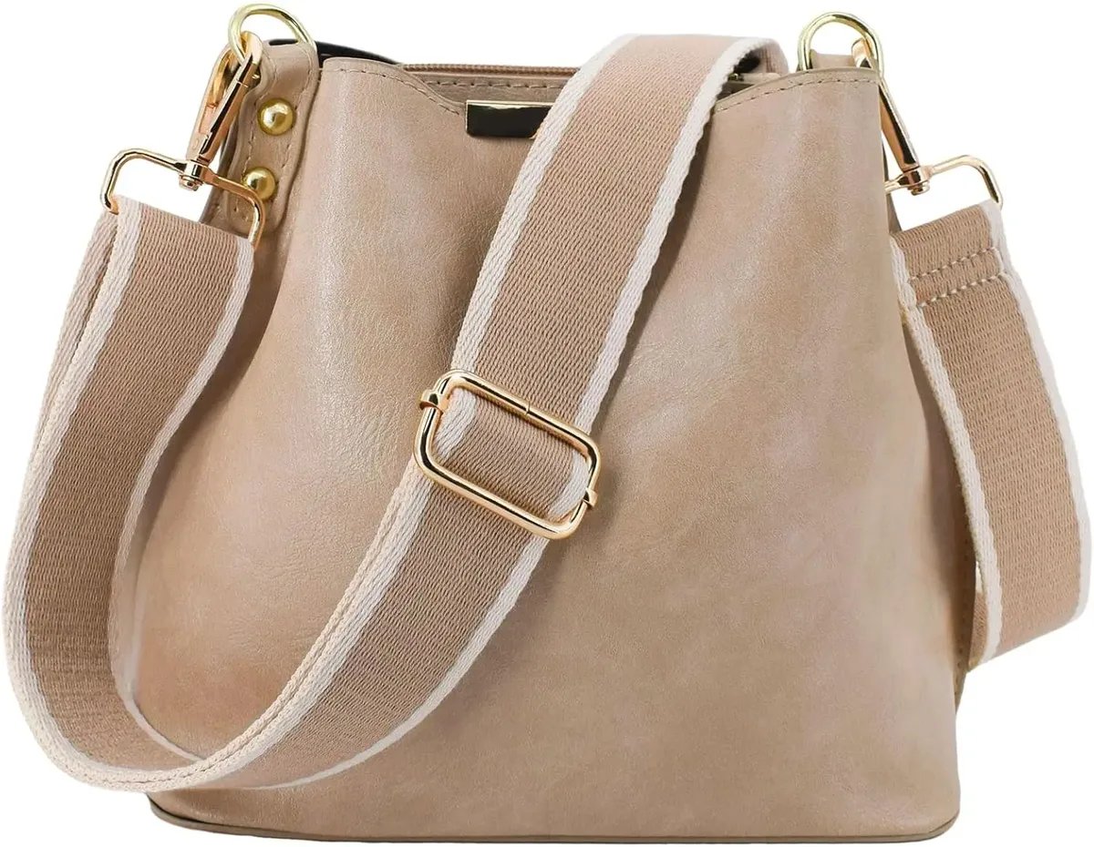 ceinture sac tissu rayures beige crème boucles dorées crochet voyage remplacement universel sacs mains dos bagages réglable mousqueton