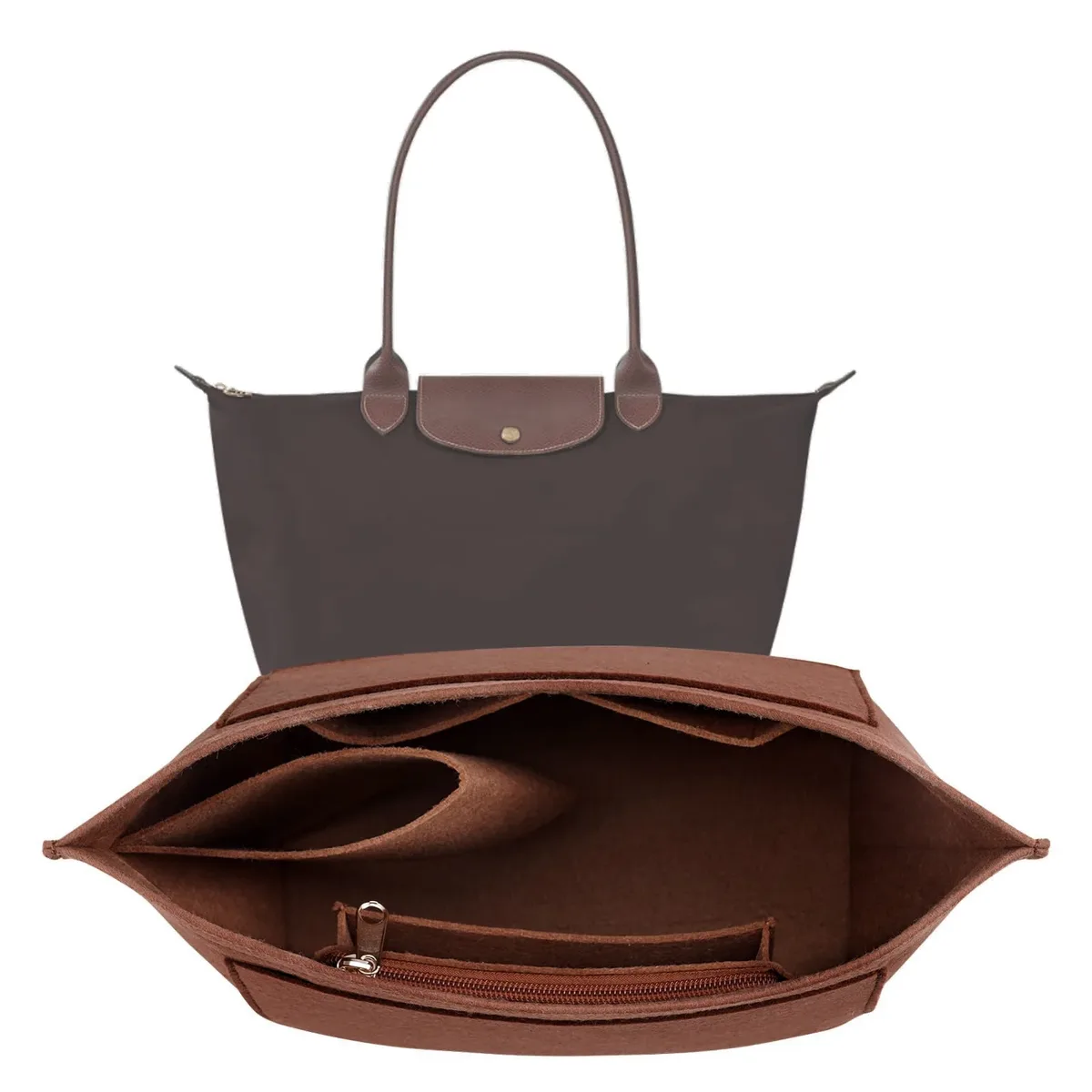 insert d'organisateur de sac à main, organisateur de sac en feutre pour organisateur de sac à main, 5 couleurs, 3 tailles