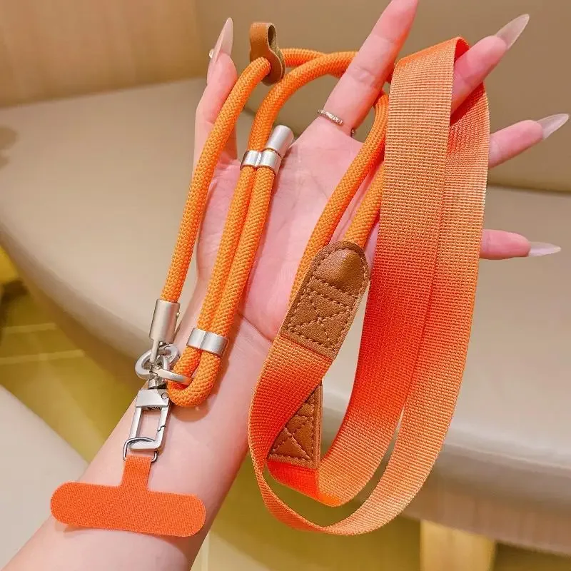 lanière de téléphone réglable à porter en bandoulière, avec clip détachable, anti-perte, sangle de téléphone portable, sangle de sac à bandoulière pour les voyages en plein air et l'utilisation quotidienne.
