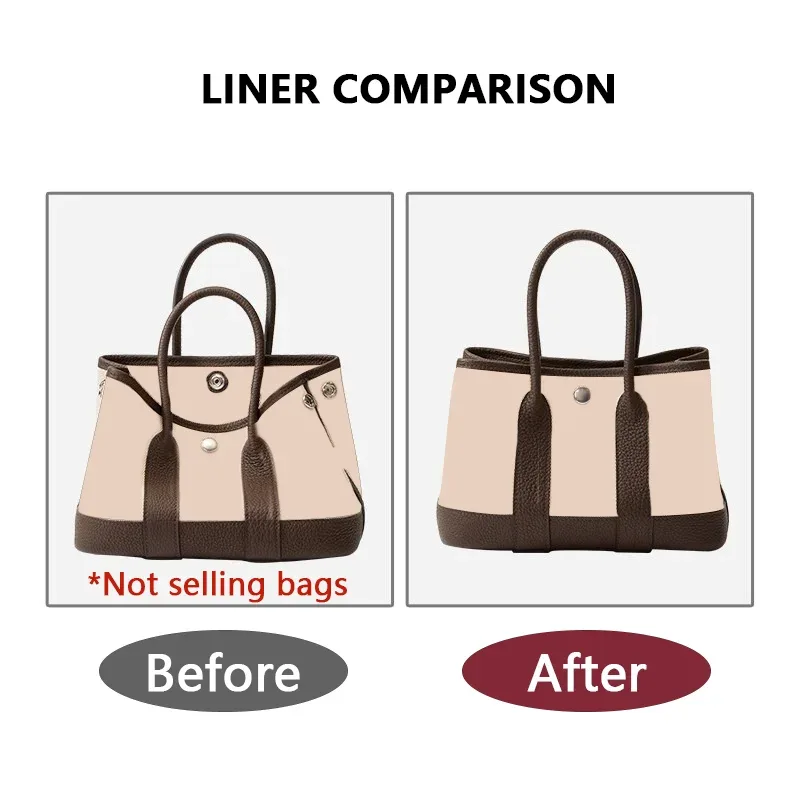 nouvel insert de sac en nylon pour fête de jardin, organisateur de sacs 23 30 36, support de forme, rangement soigné, léger, durable, ajustement parfait