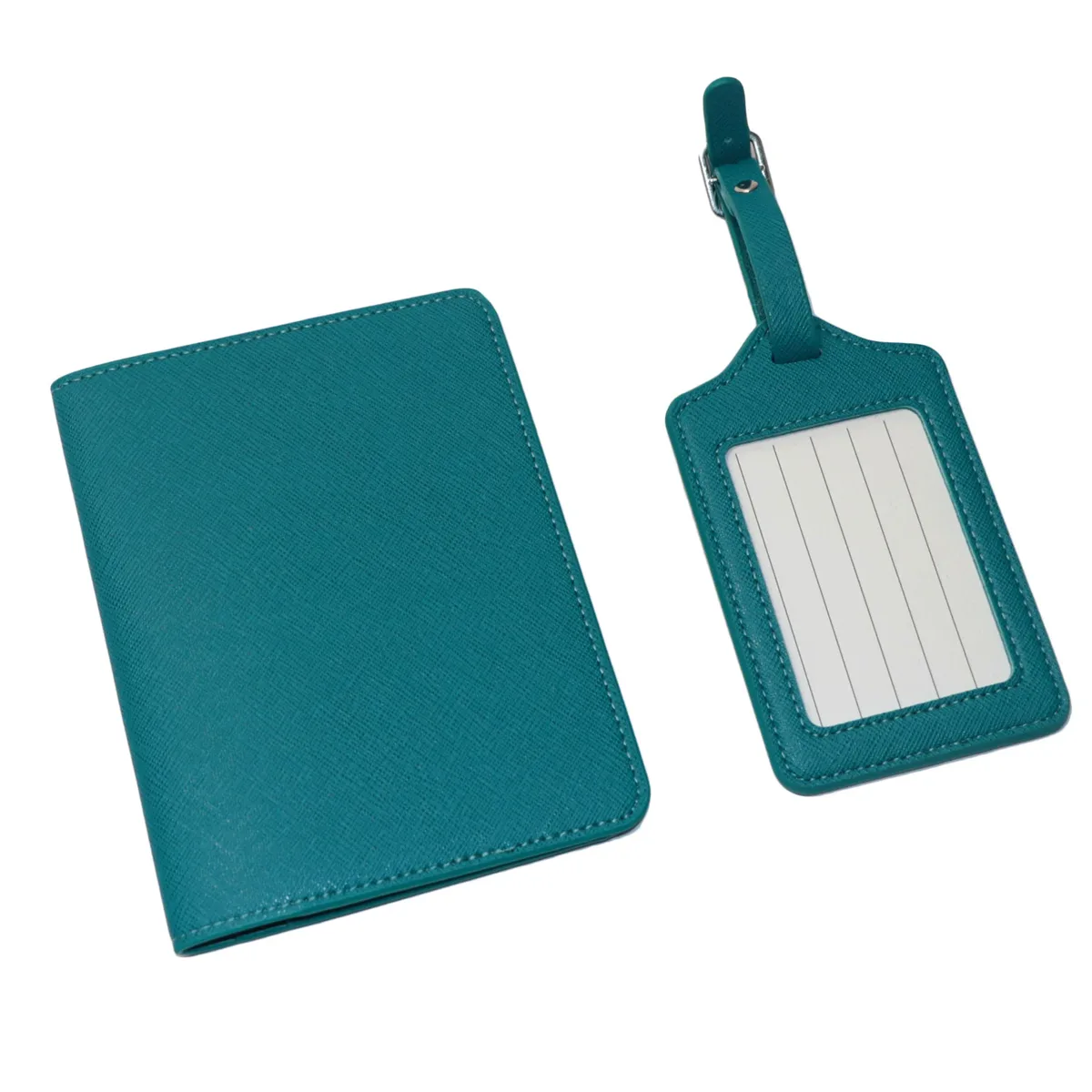 portedocuments étiquettes bagages personnalisables initiales dorées texture douce organisation documents identification bagages cuir véritable saffiano pu voyage accessoires