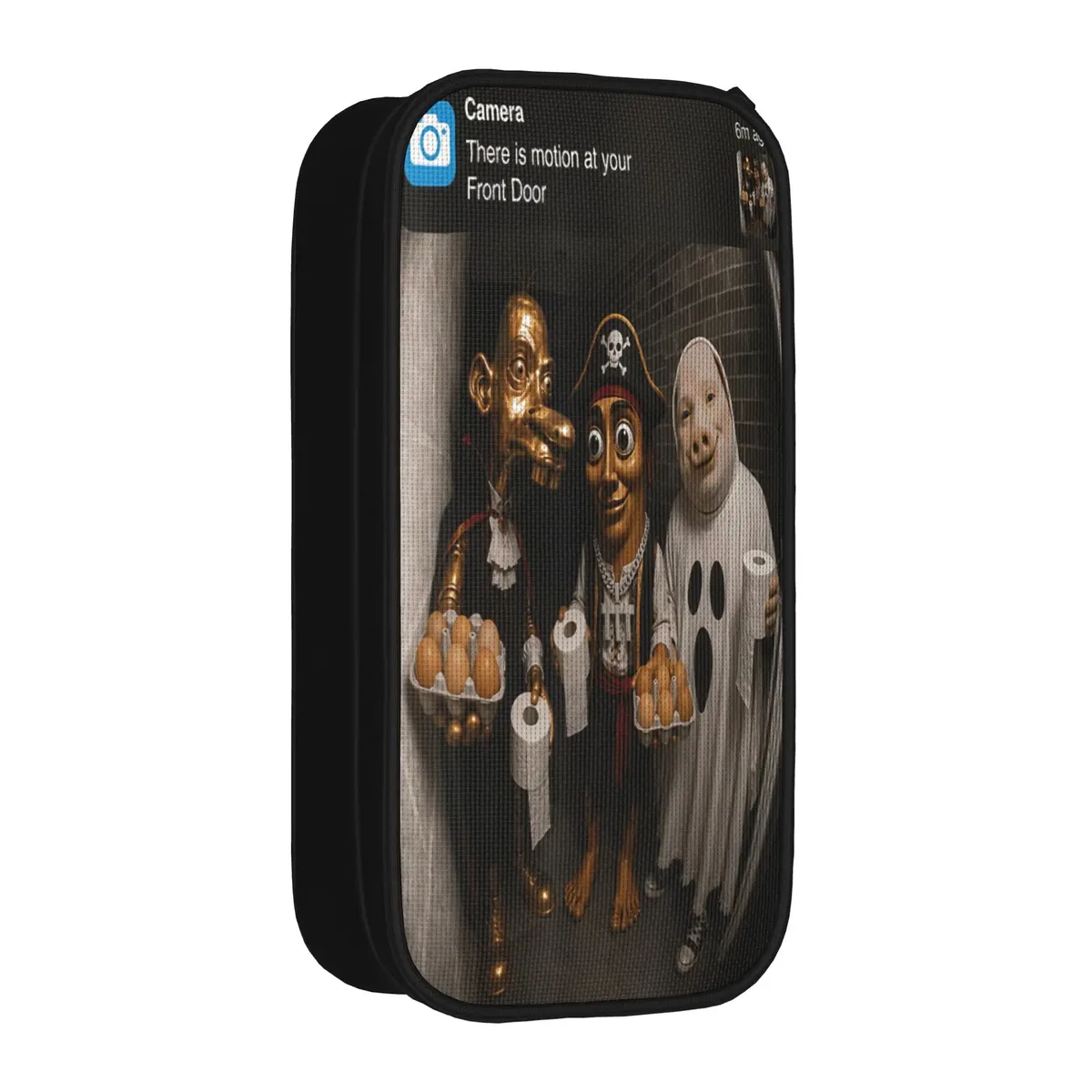 tung sahur neegy meme doorbell john pork halloween trousse à crayons esthétique pour garçons et filles, personnalisable diy pour l'école