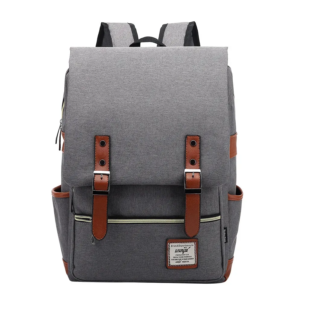 sac à dos vintage pour ordinateur portable, sacs en toile pour femmes, sacs de voyage décontractés en toile pour hommes, sacs rétro décontractés, sacs d'école pour adolescents #