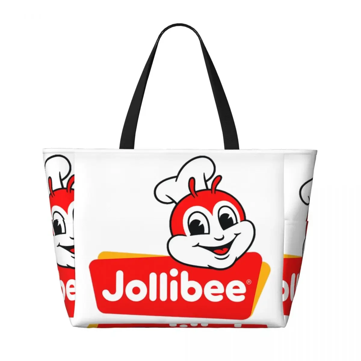 jollibee face beach tote bag sport gym yoga duffle grand sac fourre-tout pour femme sac de voyage sac de fitness