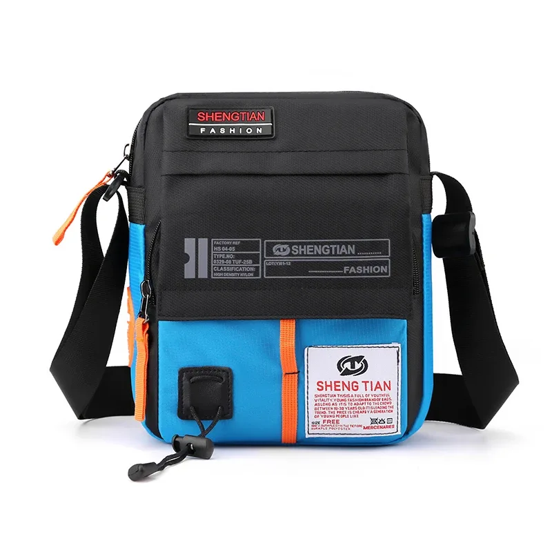 sac bandoulière oxford imperméable pour homme, antivol, multi-poches, pochette pour téléphone, pour les trajets quotidiens et les voyages, petit sac à fermeture éclair
