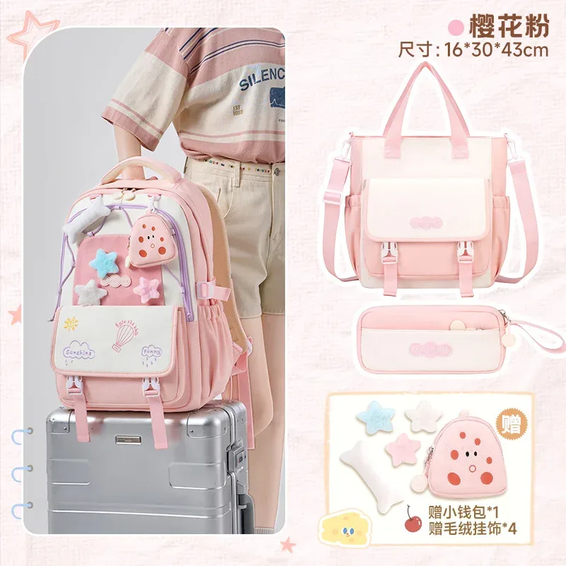 sac à dos scolaire tendance pour filles, sacs d'école pour adolescentes, sac à dos pour ordinateur portable, sac à dos de voyage décontracté, sac à livres, cartable pour enfants, imperméable