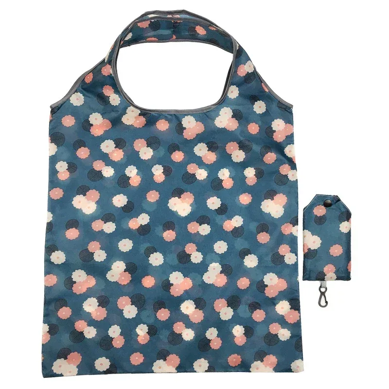 ‌ sac à main fourre-tout écologique pliable imprimé à la mode – sac de voyage et d'épicerie de grande capacité avec pochette ‌ ‌   sacs à provisions