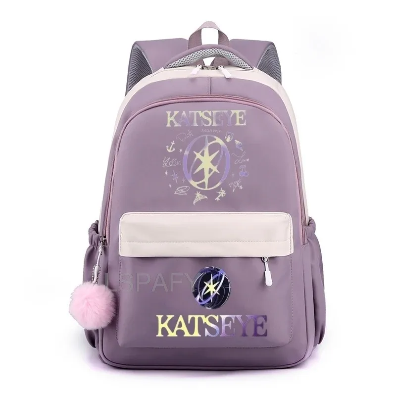 sac à dos pour ordinateur portable katseye funny teenager, sac d'école en toile cool pour femmes, sacs à dos d'étudiant de haute qualité, sac d'école tendance pour filles