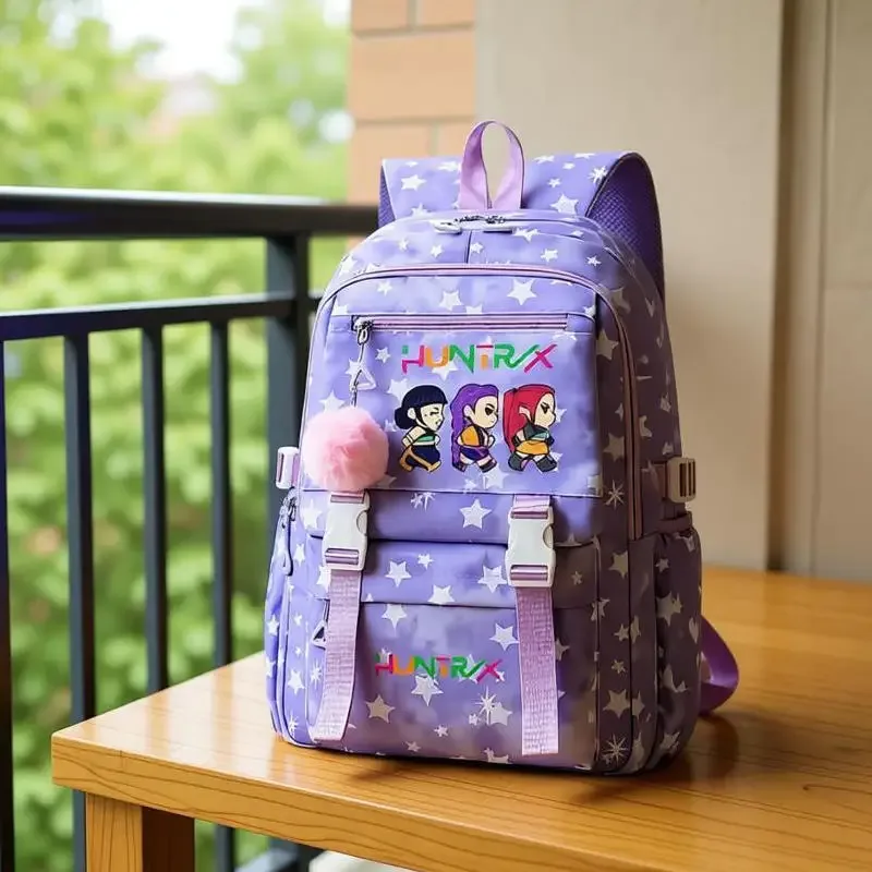 sac à dos kpop demon hunters pour étudiantes, lycéennes, collégiennes, polyvalent, adapté au quotidien et aux activités de plein air