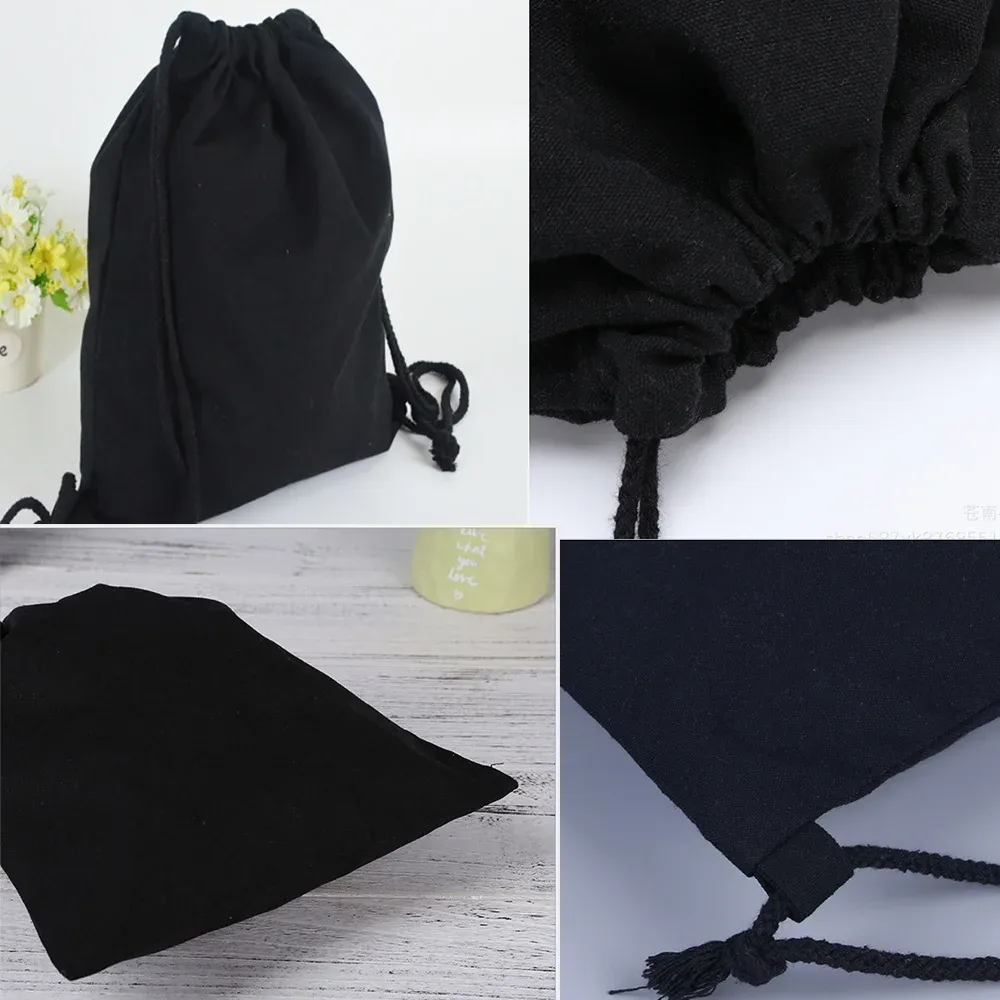 sac dos lin noir motif multicolore compact pliable cordon serrage poignées souple grande capacité sports plein air harajuku polyvalent