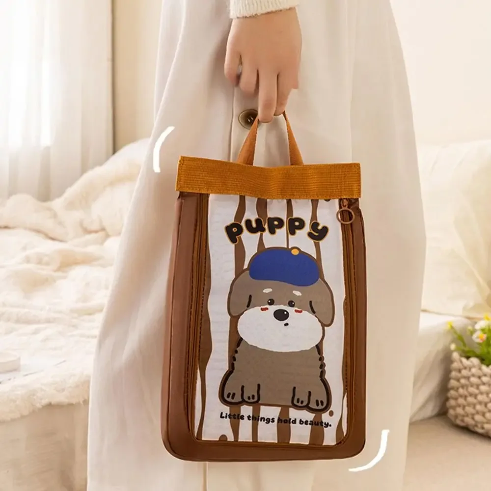sac à chaussures double couche pratique, sac de rangement de chaussures à main avec animaux de dessin animé, sac à chaussures de voyage épais et séparé, solution de rangement