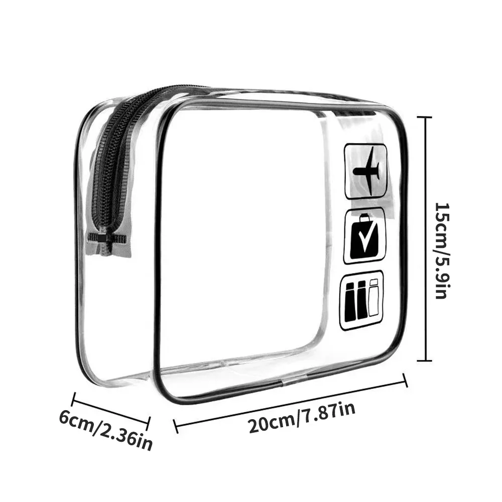pochette à cosmétiques 3 pièces, sacs de toilette transparents, sac de toilette compatible avec la compagnie aérienne aéroport, trousse de toilette de voyage pratique fa